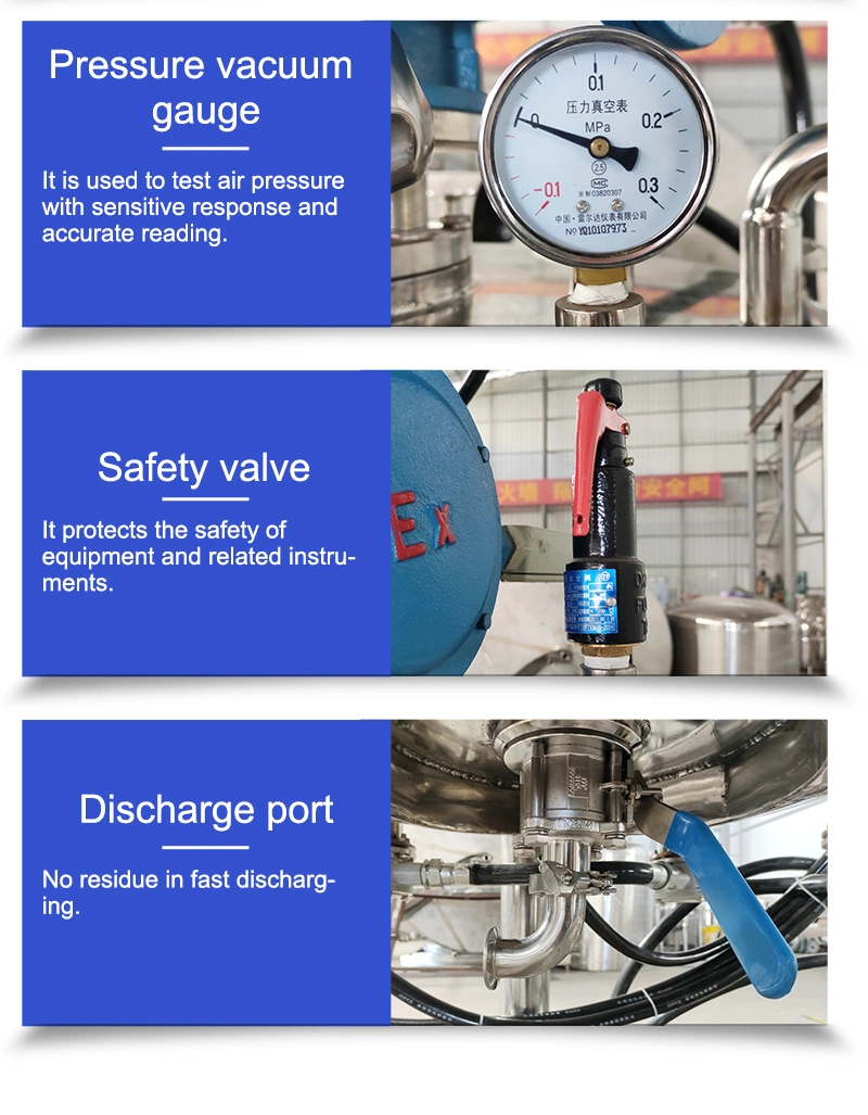 Ligne de production de jus de fruits en acier inoxydable 304 avec chauffage électrique de 1 000 L et réservoir de mélange