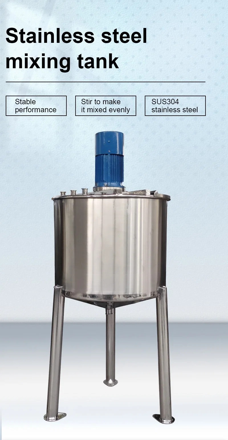 Réservoir de mélange de peinture et de résine à grande vitesse en acier inoxydable de 400 L