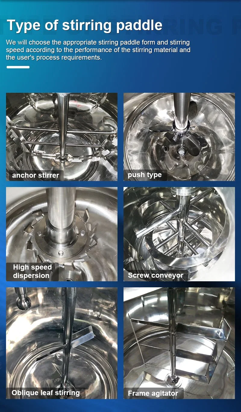 Cuve de mélange monocouche en acier inoxydable pour additifs alimentaires liquides