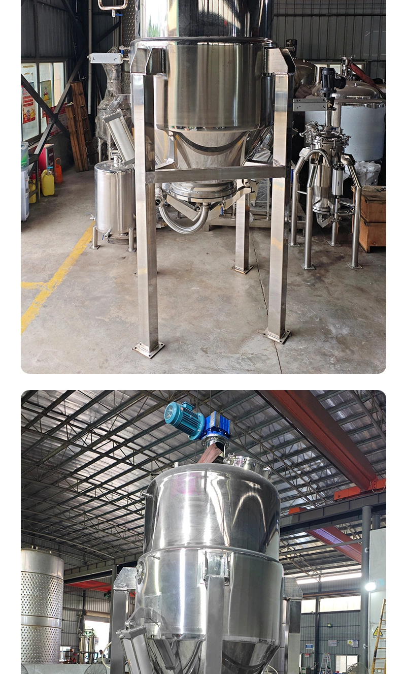 Maike 2000L Stainless Steel Dynamic Extraction Tank Explosion-Proof Reducer Dual Cylinder Automatic Locking Slag Discharge Door