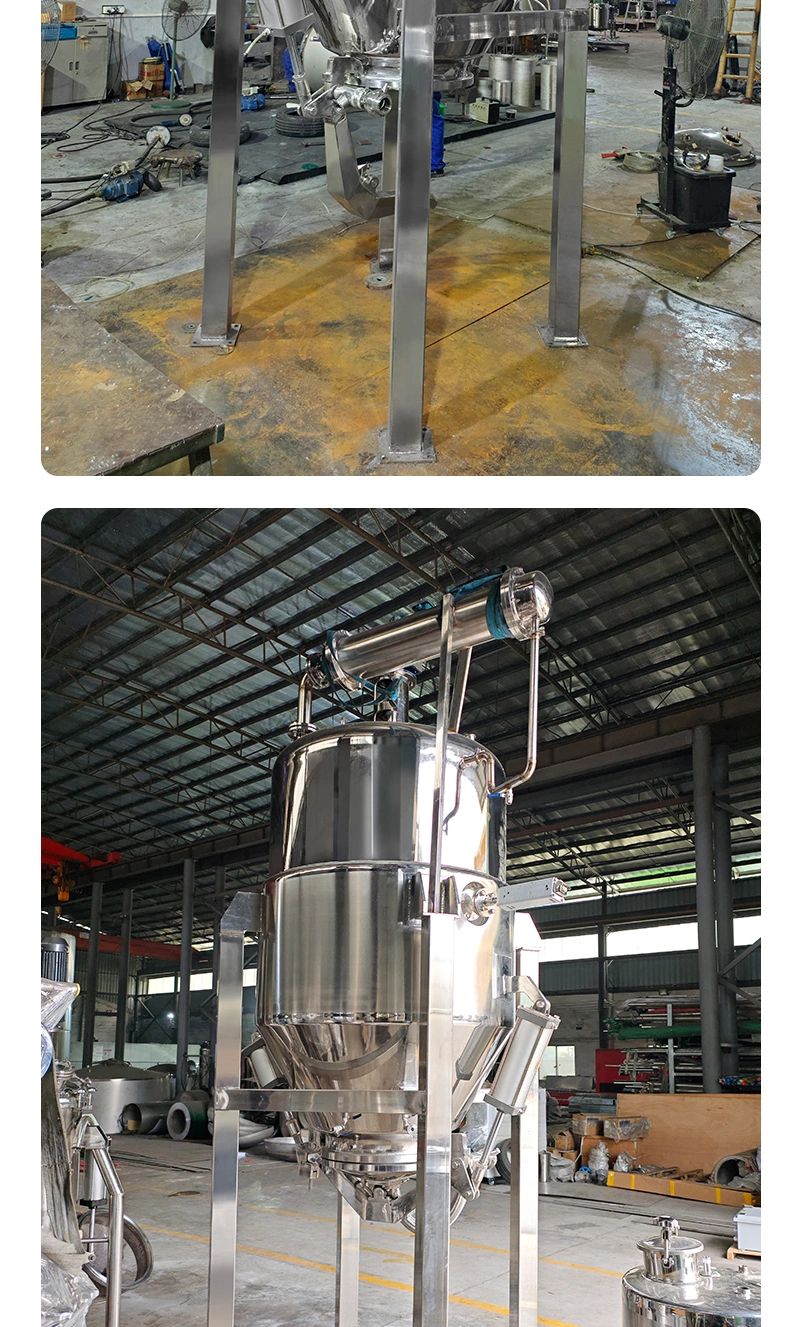 Maike 2000L Stainless Steel Dynamic Extraction Tank Explosion-Proof Reducer Dual Cylinder Automatic Locking Slag Discharge Door