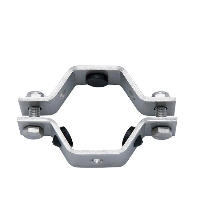 Support de tuyau rond en acier inoxydable sanitaire