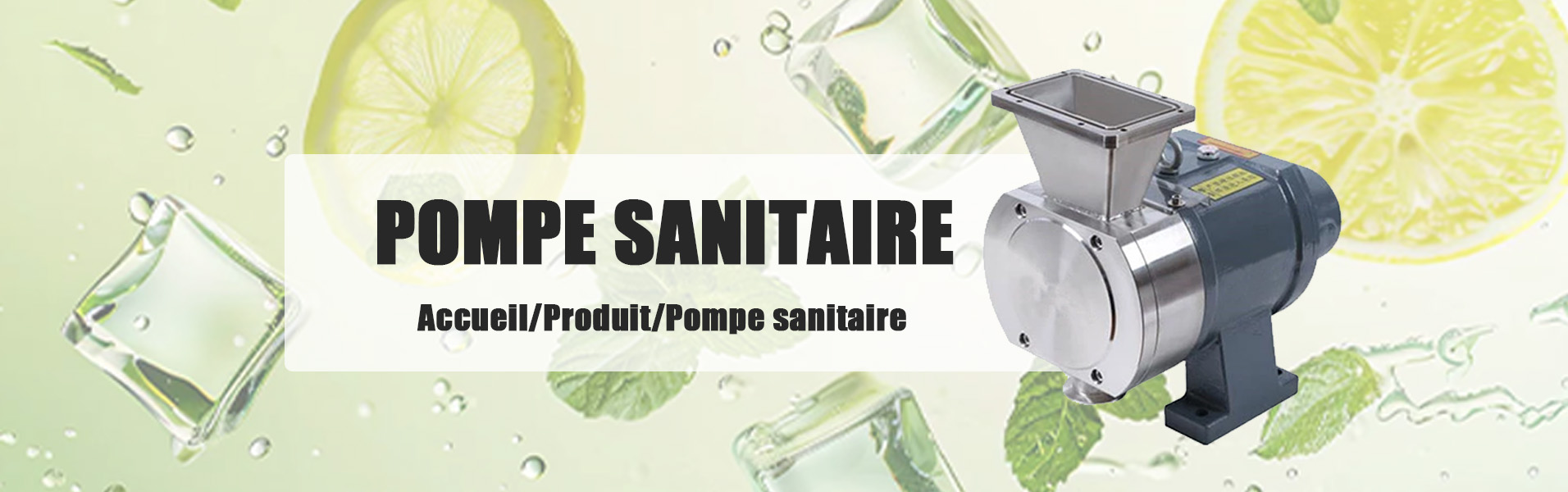 Pompe sanitaire