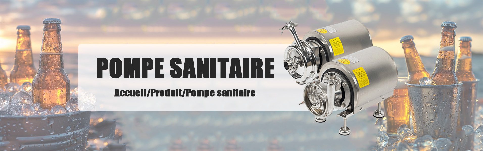 Pompe centrifuge sanitaire